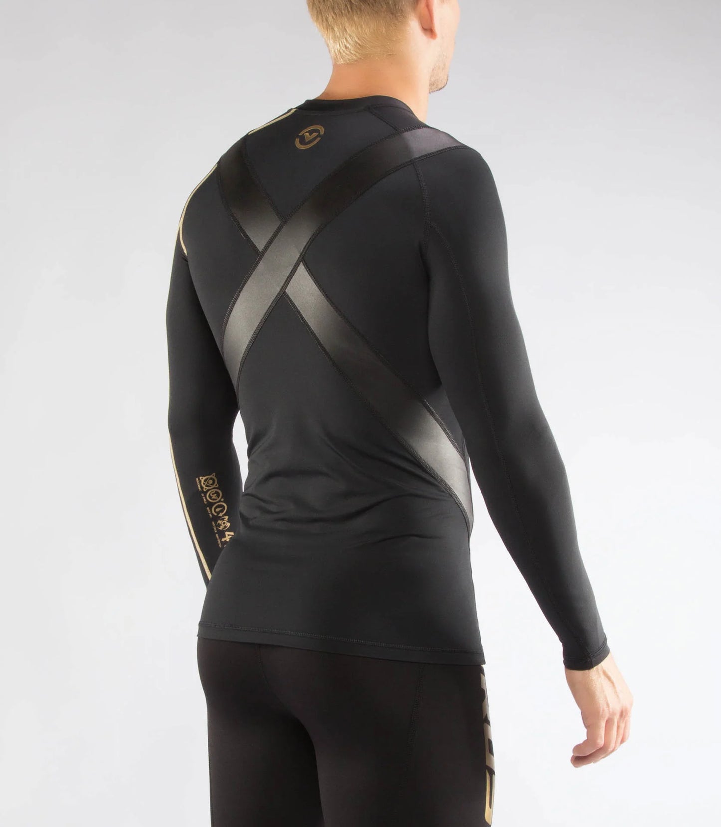 MEN X-Form Rashguard Longsleeve Black - Bioceramic Fabric