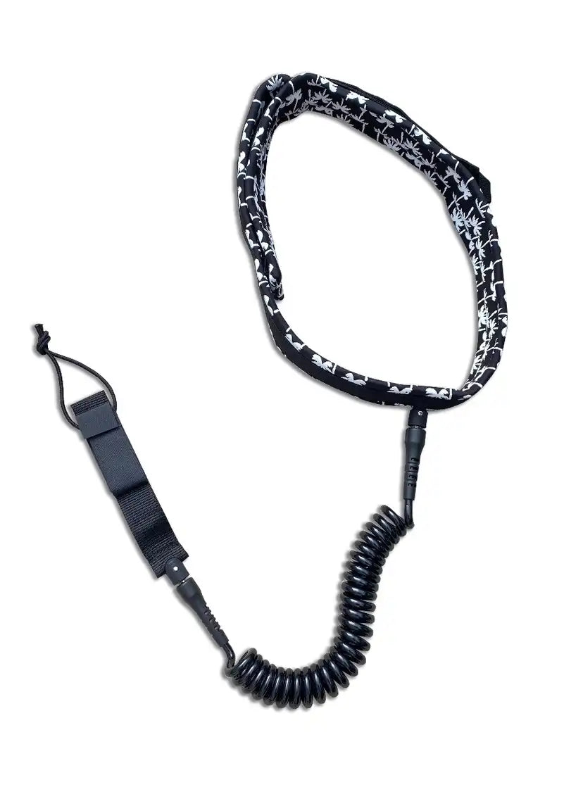 Radz Waist leash black/ white palms